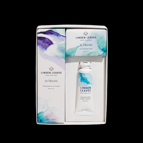 Aqua Lily Body & Souls Gift Set 3pc-Linden Leaves-Matakana Pharmacy